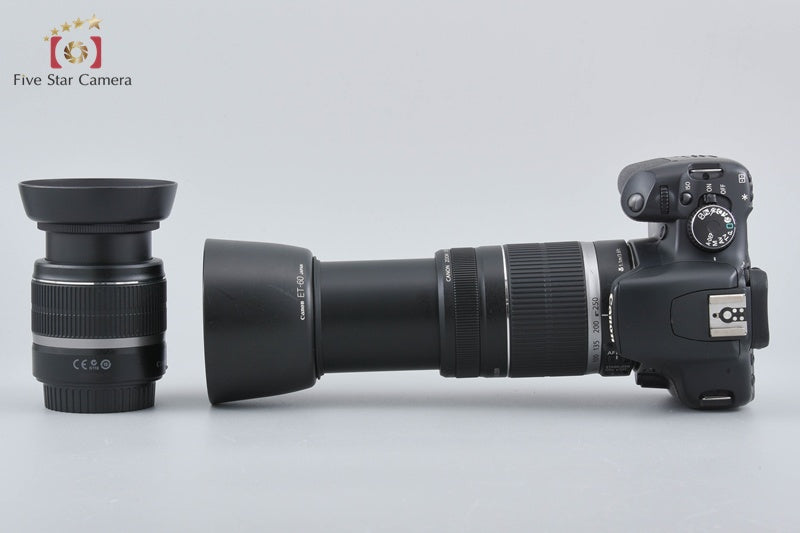 "Count 4,850" Canon EOS Kiss X2 / Rebel XSi / 450D 12.2 MP 18-55 55-250 Lenses