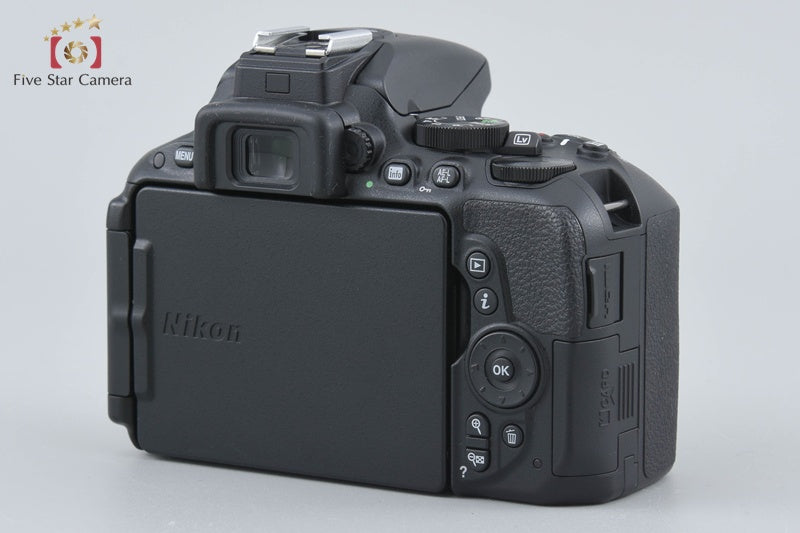 "Shutter count 3,335" Nikon D5500 Black 24.2 MP DSLR Camera 18-55 VR II Lens