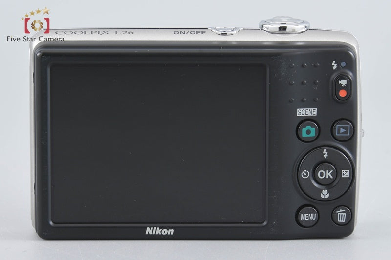 Nikon COOLPIX L26 Silver 16.1 MP Digital Camera