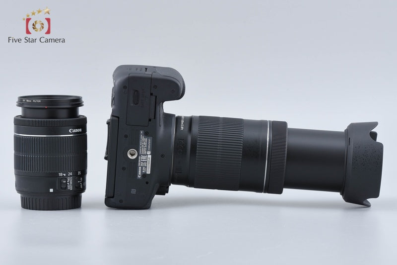 Canon EOS 8000D / Rebel T6s / 760D 24.2 MP EF-S 18-55 55-250 Lenses w/ Box