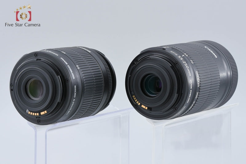 Canon EOS 8000D / Rebel T6s / 760D 24.2 MP EF-S 18-55 55-250 Lenses w/ Box