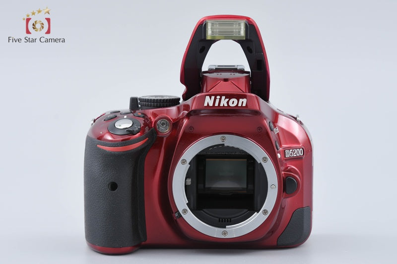 Nikon D5200 Red 24.1 MP DSLR Camera 18-55 VR Lens