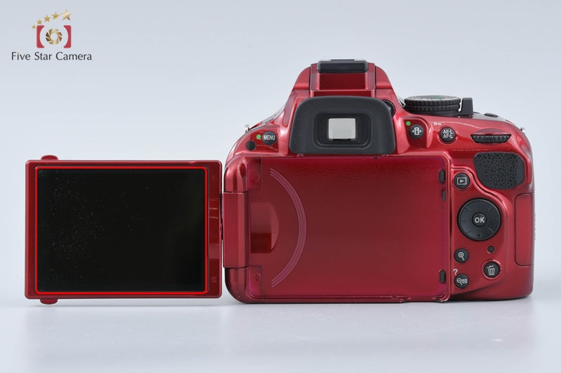 Nikon D5200 Red 24.1 MP DSLR Camera 18-55 VR Lens