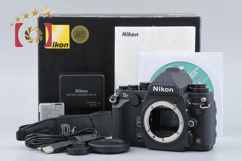 "Count 2,001" Nikon Df Black 16.2 MP Full Frame Digital SLR Camera Body w/ Box