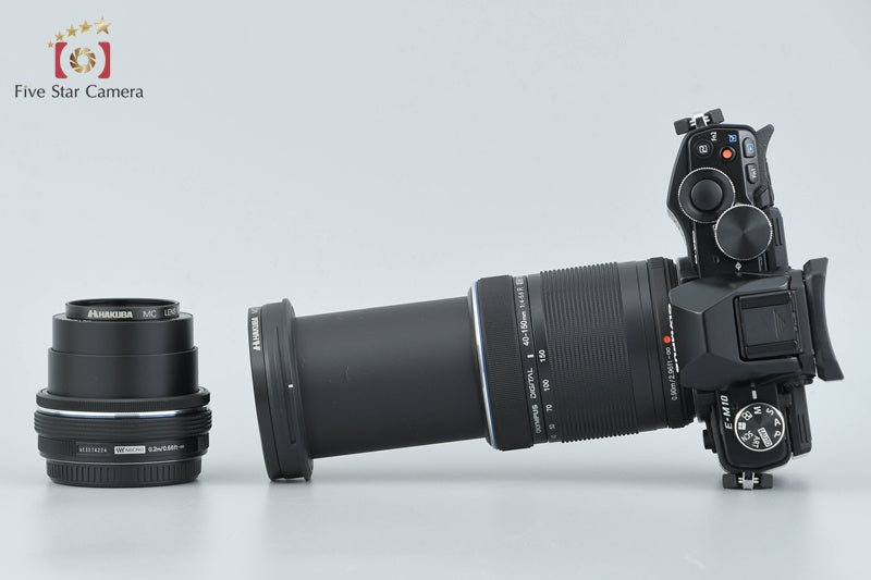 "Count 784" Olympus OM-D E-M10 Black 16.1 MP 14-42 40-150 Lenses w/ Box