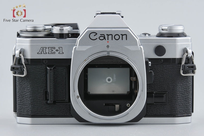 Canon AE-1 Silver 35mm SLR Film Camera + FD 50mm f/1.8 S.C.