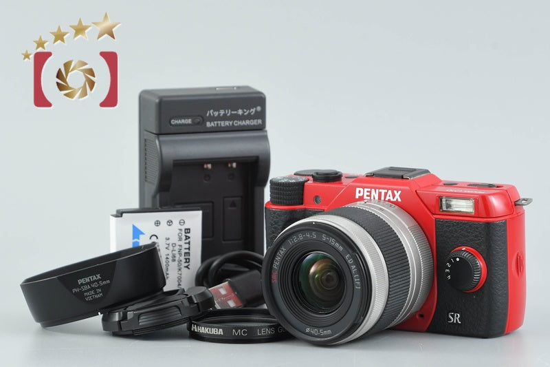 "Shutter count 4,020" PENTAX Q10 Red 12.4 MP Digital Camera 5-15 Lens