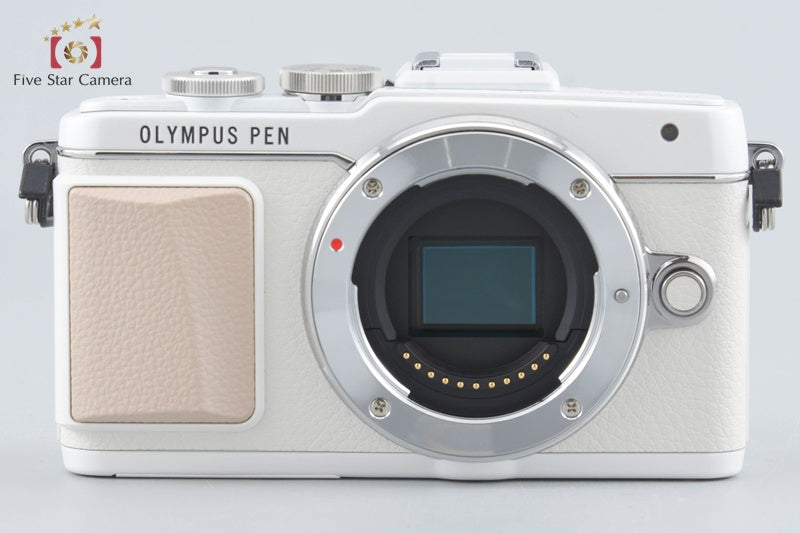 "Count 1,603" Olympus PEN Lite E-PL7 White 16.1 MP 14-42 Lens