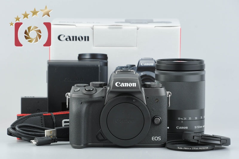 Canon EOS M5 24.2 MP Digital Camera EF-M 18-150 IS STM Lens w/ Box
