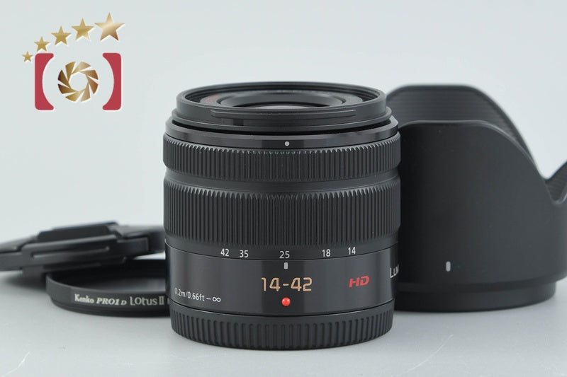 Panasonic LUMIX G VARIO 14-42mm f/3.5-5.6 ASPH. MEGA O.I.S. H-FS1442A Black