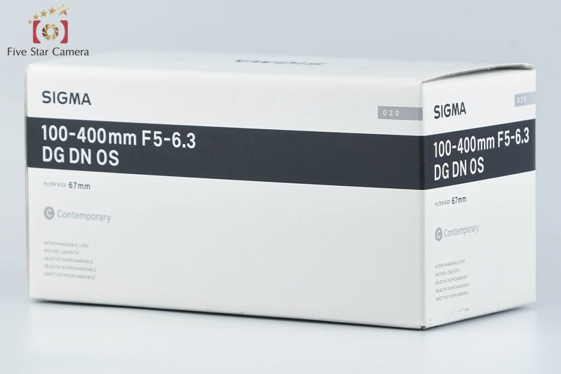 Sigma 100-400mm f/5-6.3 DG DN OS HSM Contemporary for Sony E Mount w/ Box