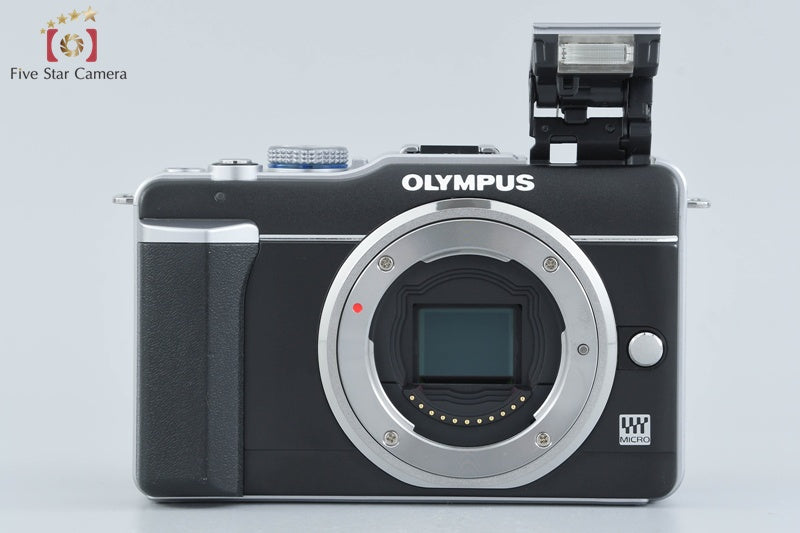 "Count 1,930" OLYMPUS PEN Lite E-PL1 Black 12.3 MP Digital Camera 14-42 Lens