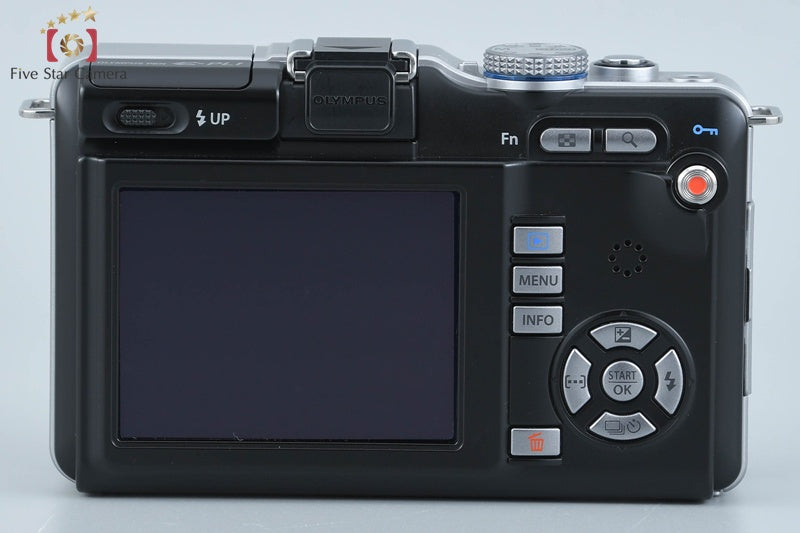 "Count 1,930" OLYMPUS PEN Lite E-PL1 Black 12.3 MP Digital Camera 14-42 Lens