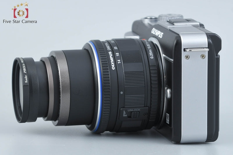 "Count 1,930" OLYMPUS PEN Lite E-PL1 Black 12.3 MP Digital Camera 14-42 Lens