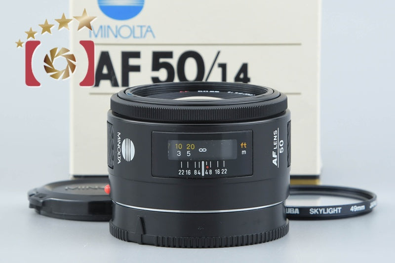 Minolta AF 50mm f/1.4 Early Model Sony / Minolta A Mount Lens w/ Box
