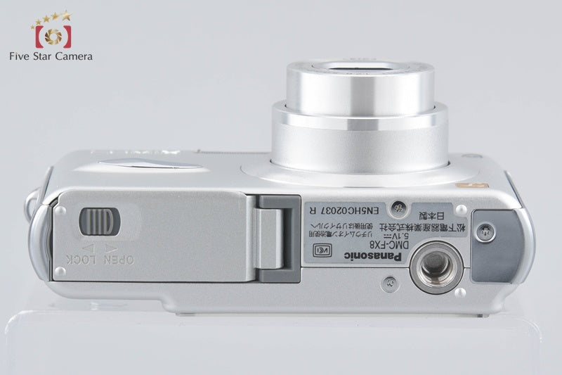 Panasonic LUMIX DMC-FX8 Silky Silver 5.0 MP Digital Camera w/ Box