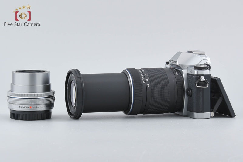 "Count 890" Olympus OM-D E-M10 Silver 16.1 MP 14-42 40-150 Lenses