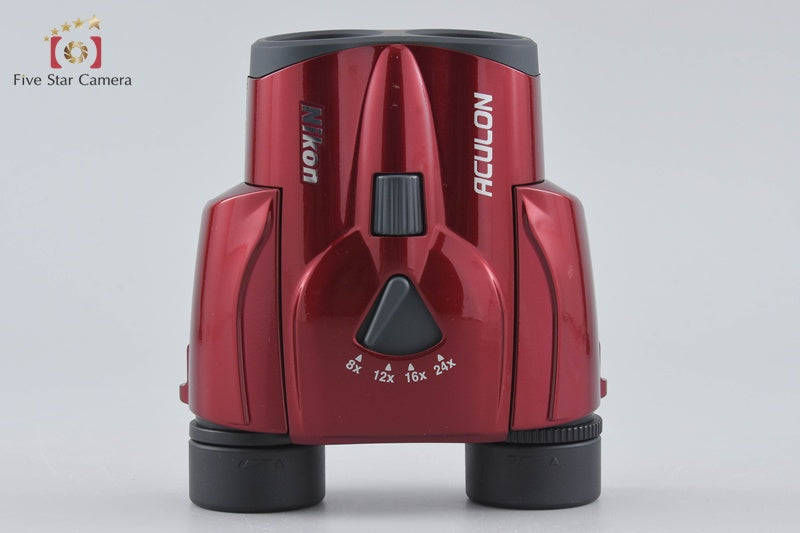Nikon ACULON T11 8-24x25 Red Binoculars w/ Box