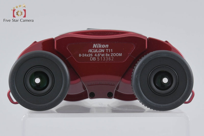 Nikon ACULON T11 8-24x25 Red Binoculars w/ Box