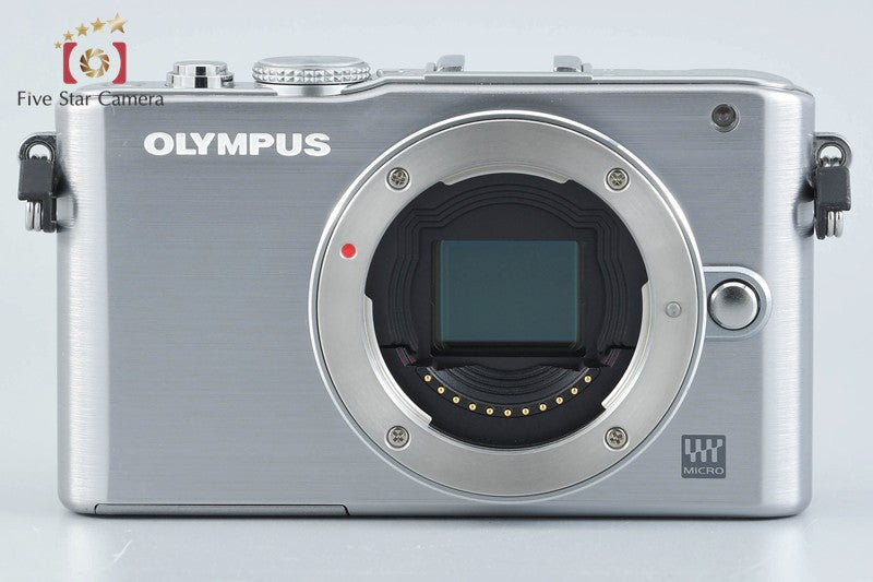 "Count 2,144" Olympus PEN Lite E-PL3 Silver 12.3 MP 14-42 40-150 Lenses