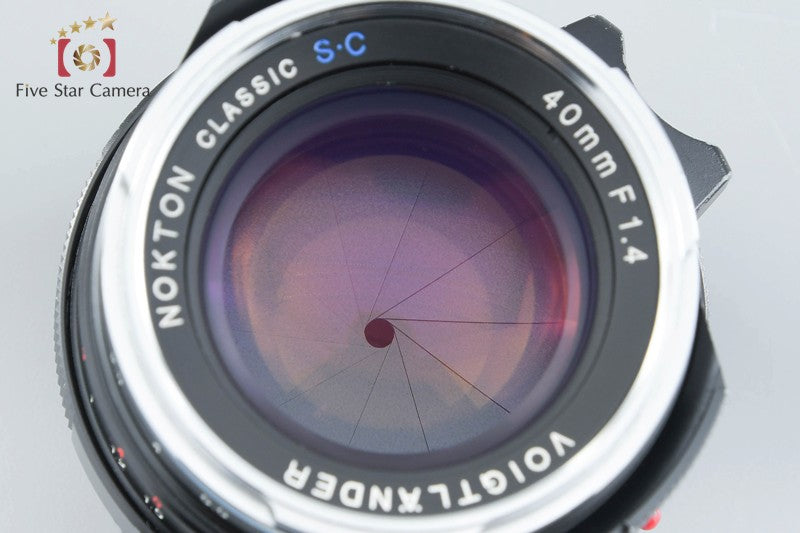 Voigtlander NOKTON Classic S.C 40mm f/1.4 for Leica M Mount