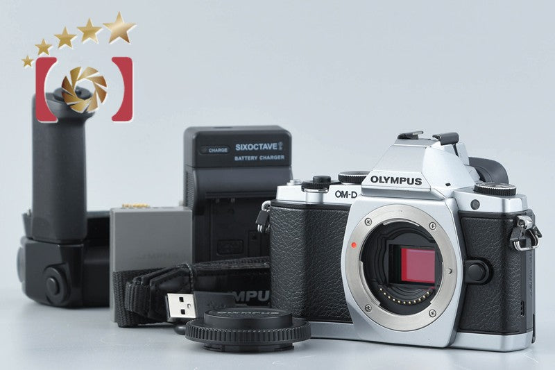 "Count 4,828" Olympus OM-D E-M5 Silver 16.0 MP Digital Mirrorless Camera Body