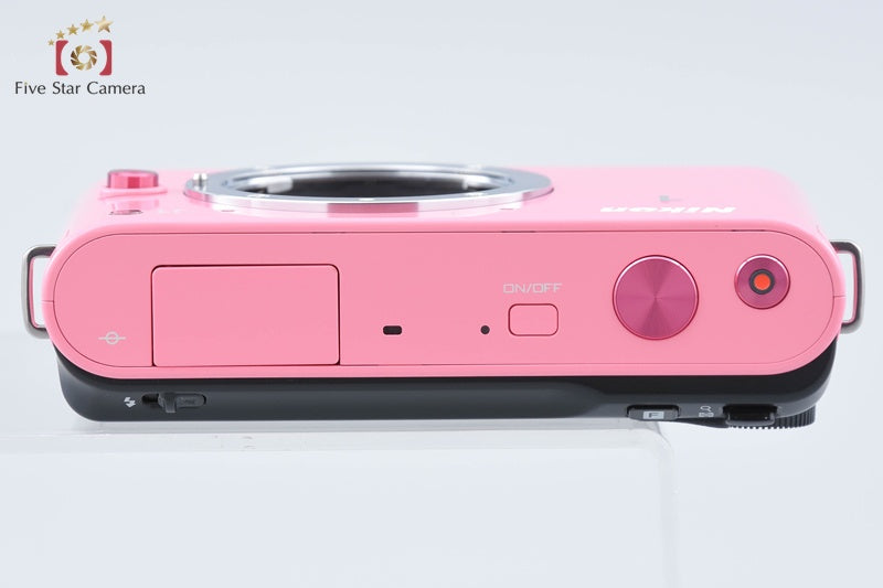 "Shutter count 122" Nikon 1 J1 Pink 10.1 MP Digital Camera Body