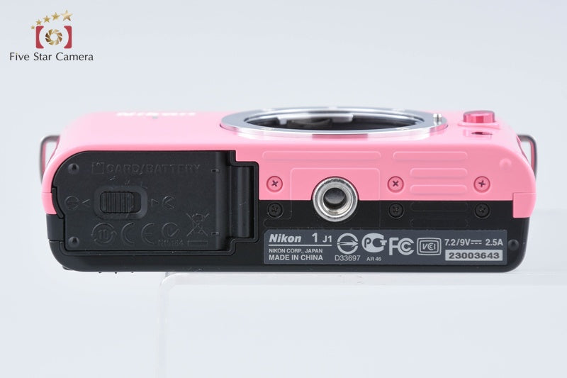 "Shutter count 122" Nikon 1 J1 Pink 10.1 MP Digital Camera Body