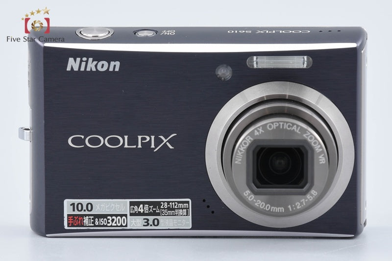 Nikon COOLPIX S610 Ocean Black 10.0 MP Digital Camera