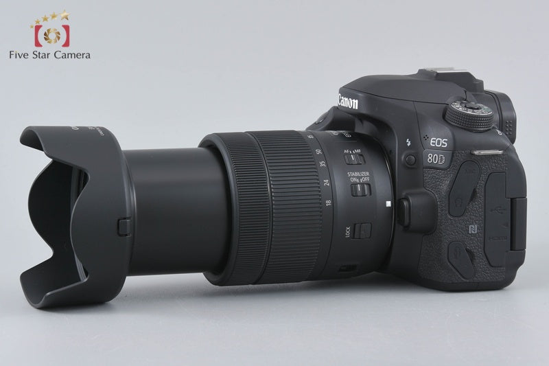 "Count 267" Canon EOS 80D 24.2 MP Digital SLR Camera EF-S 18-135 IS USM Lens