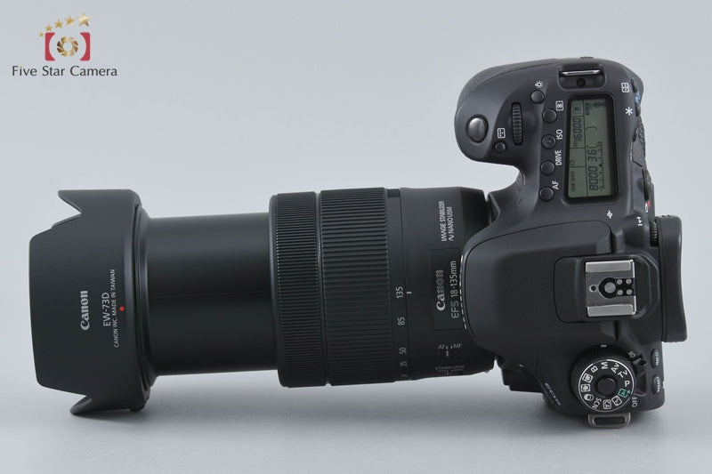 "Count 267" Canon EOS 80D 24.2 MP Digital SLR Camera EF-S 18-135 IS USM Lens