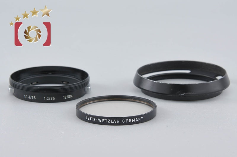 Leica Lens Hood 12504 for Summilux 35/1.4, Summicron 35/2 + 7 UVa Lens Filter