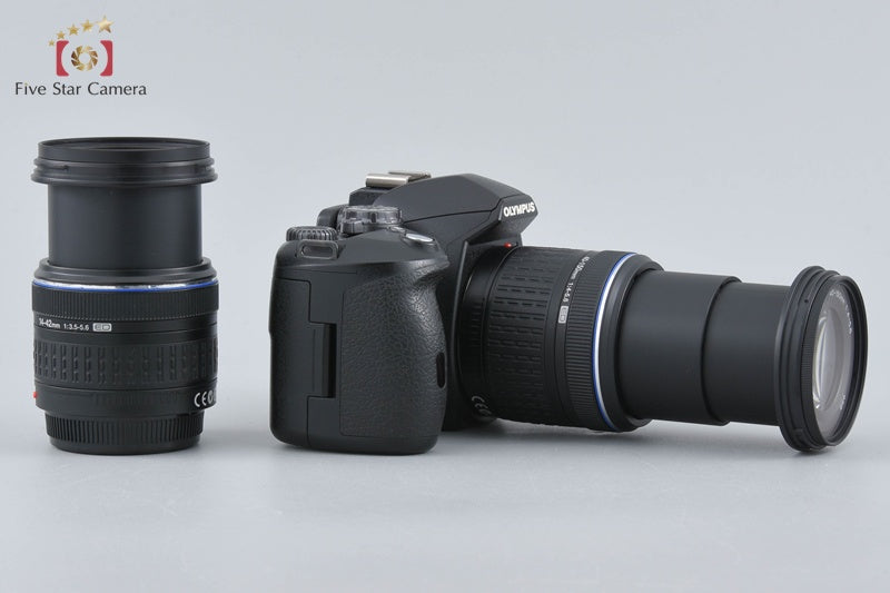 "Count 4,607" Olympus E-510 10.0 MP Digital SLR Camera 14-42 40-150 Lenses