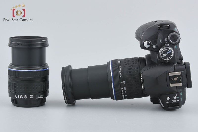 "Count 4,607" Olympus E-510 10.0 MP Digital SLR Camera 14-42 40-150 Lenses