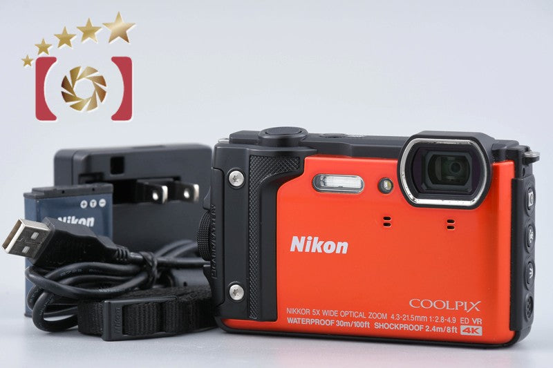 Nikon COOLPIX W300 Orange 16.0 MP Digital Camera