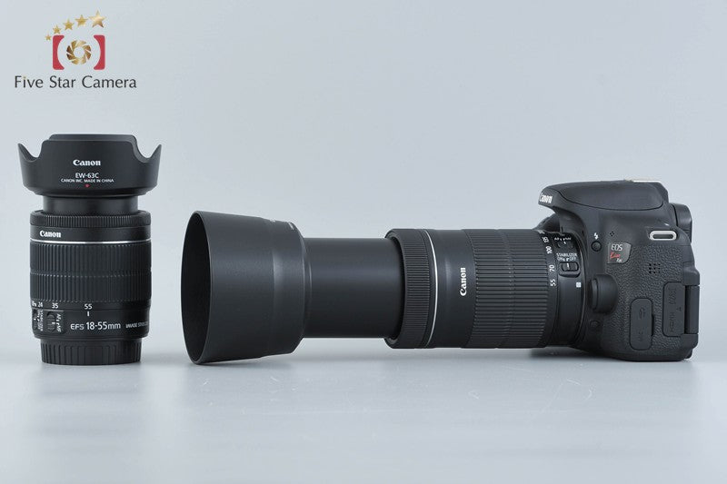 "Count 1,840" Canon EOS Kiss X8i / Rebel T6i / 750D 24.2 MP 18-55 55-250 Lens