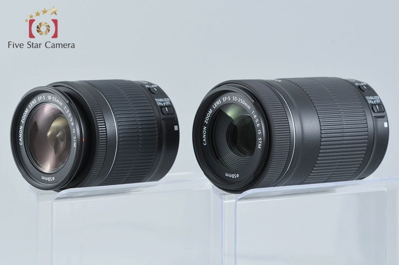 "Count 1,840" Canon EOS Kiss X8i / Rebel T6i / 750D 24.2 MP 18-55 55-250 Lens