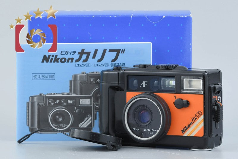 Nikon L35 AW AD Orange 35mm Point & Shoot Film Camera w/ Box