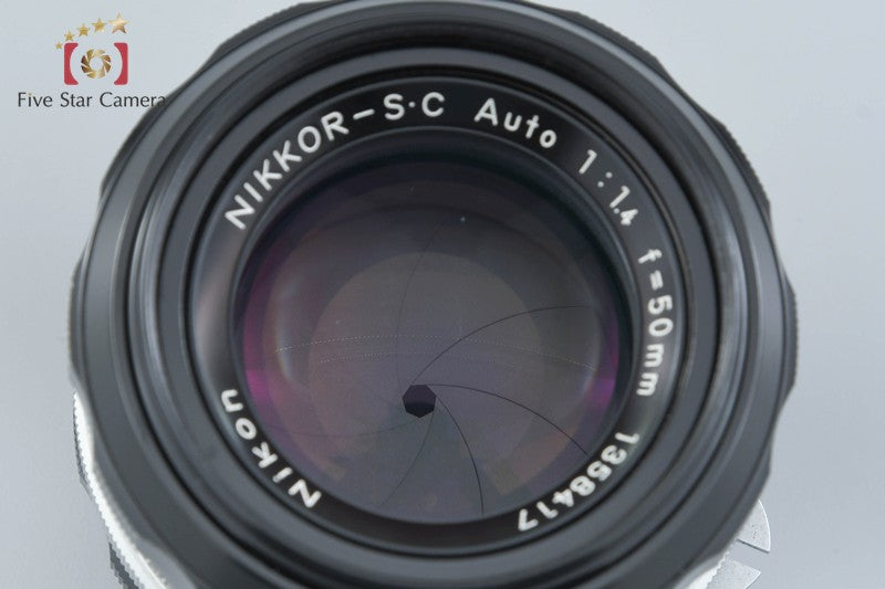 Nikon NIKKOR-S.C Auto 50mm f/1.4 Non Ai Lens