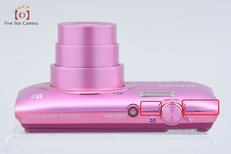 Nikon COOLPIX S3600 Azalea Pink 20.0 MP Digital Camera