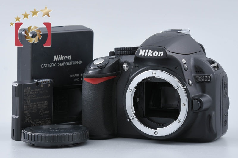 Nikon D3100 Black 14.2 MP Digital SLR Camera Body from Japan