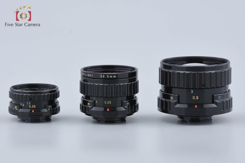 Pentax 110 18mm f/2.8 + 24mm f/2.8 + 50mm f/2.8