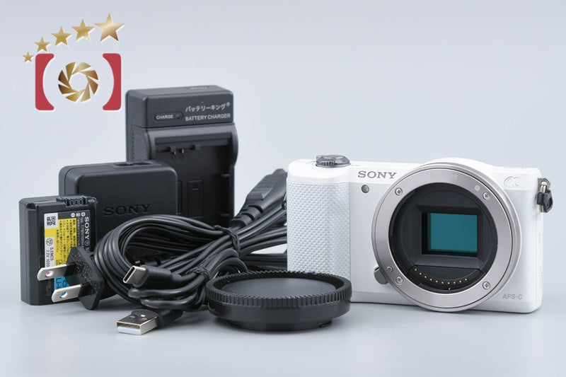 Sony α5000 ILCE-5000 White 20.1 MP Digital Mirrorless Camera International Model