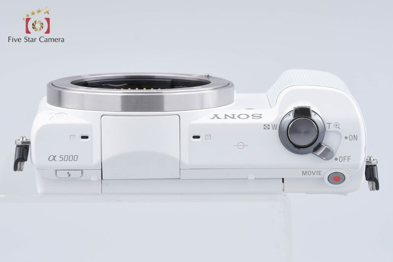 Sony α5000 ILCE-5000 White 20.1 MP Digital Mirrorless Camera International Model