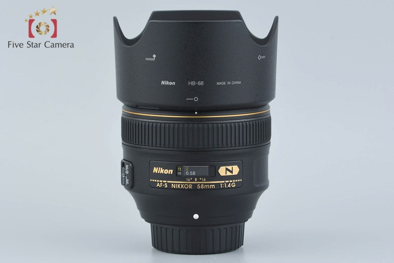 Nikon AF-S NIKKOR 58mm f/1.4 G w/ Box