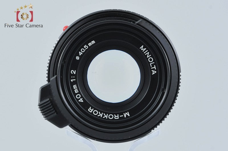 MINOLTA M-ROKKOR 40mm f/2 Leica M Mount Lens
