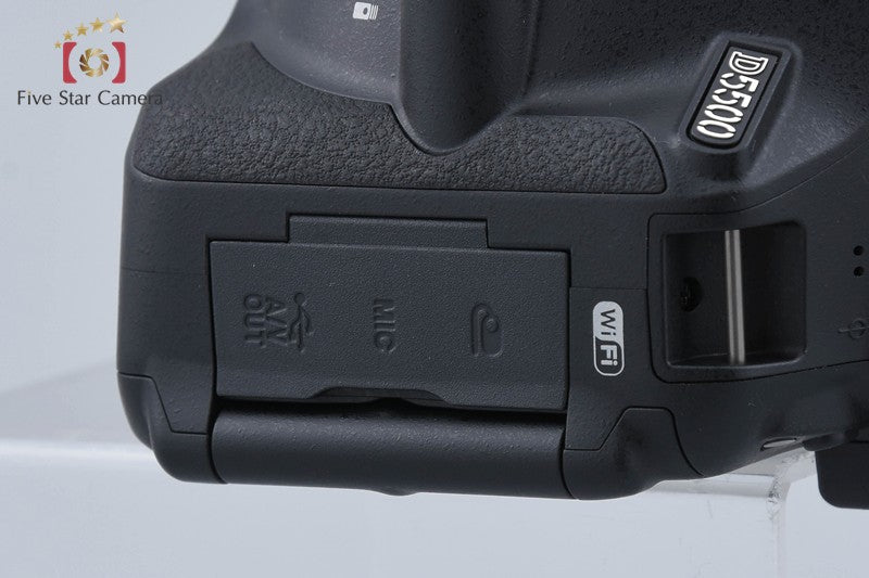 "Shutter count 1,137" Nikon D5500 Black 24.2 MP Digital SLR Camera Body