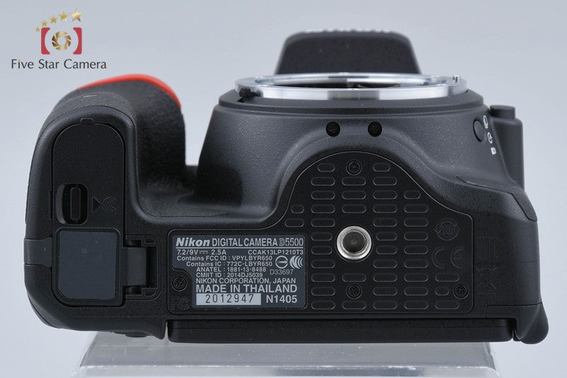 "Shutter count 1,137" Nikon D5500 Black 24.2 MP Digital SLR Camera Body