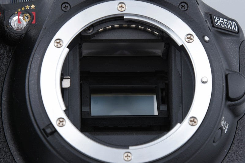 "Shutter count 1,137" Nikon D5500 Black 24.2 MP Digital SLR Camera Body