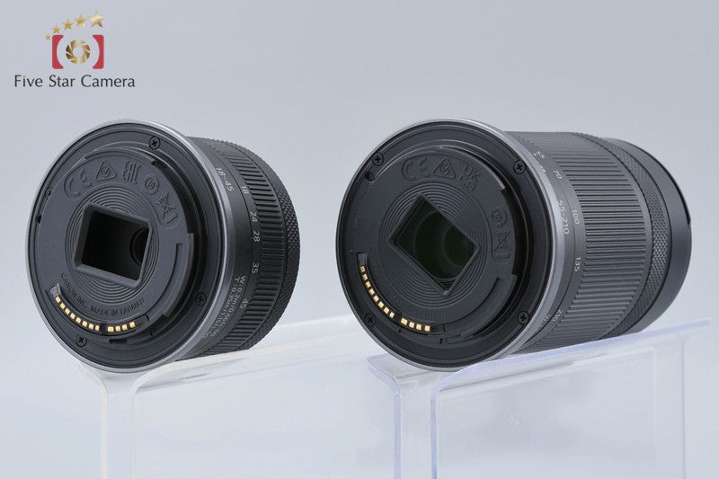"Count 1,000" Canon EOS R100 24.1 MP Mirrorless Camera 18-45 55-210 Lenses